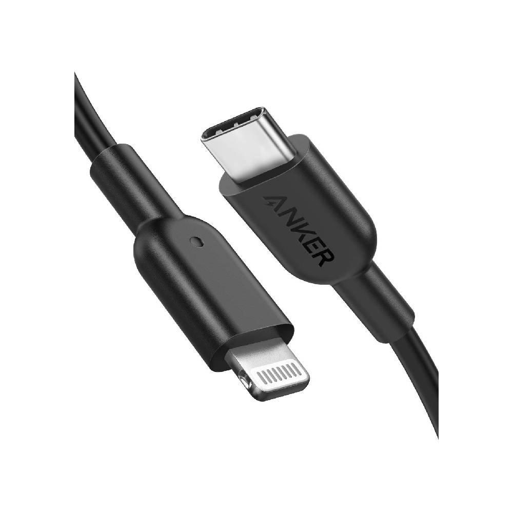 Anker 541 USB-C to Lightning Cable (Bio-Based) (1.8m/6ft), A80B2H11 – Black