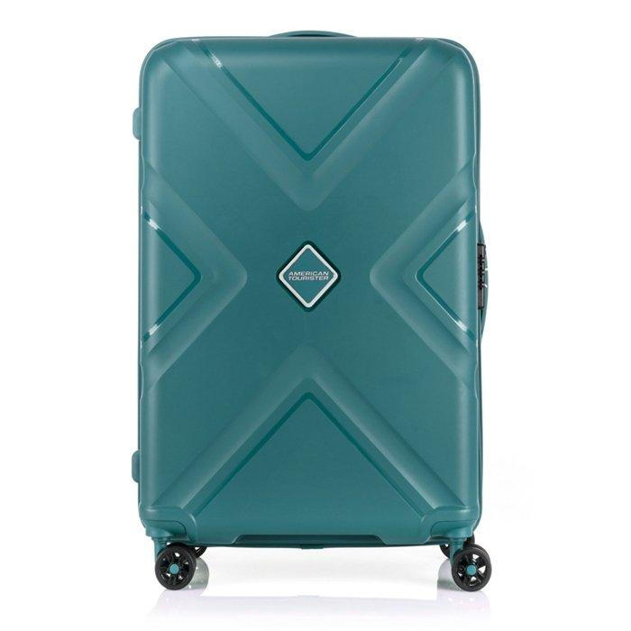 Buy American tourister kross hard side spinner luggage, 68/25 cm, le2x34102– spring green in Kuwait