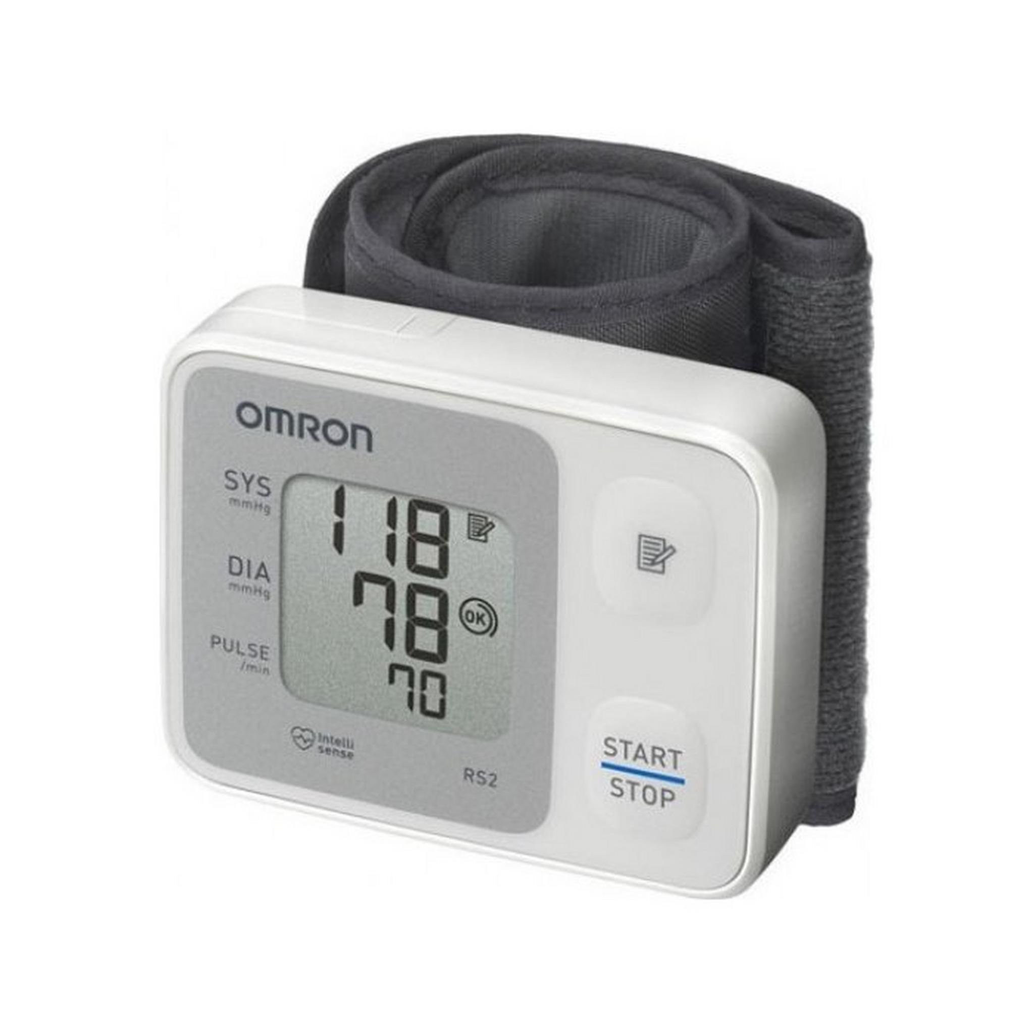 مجموعة جهاز قياس ضغط الدم على المعصم ار اس2 + جهاز استنشاق البخار يو100 مايكرو اير+ جهاز قياس السكر فري ستايل من اومرون ، NEU100E + HEM6161E + 7108770
