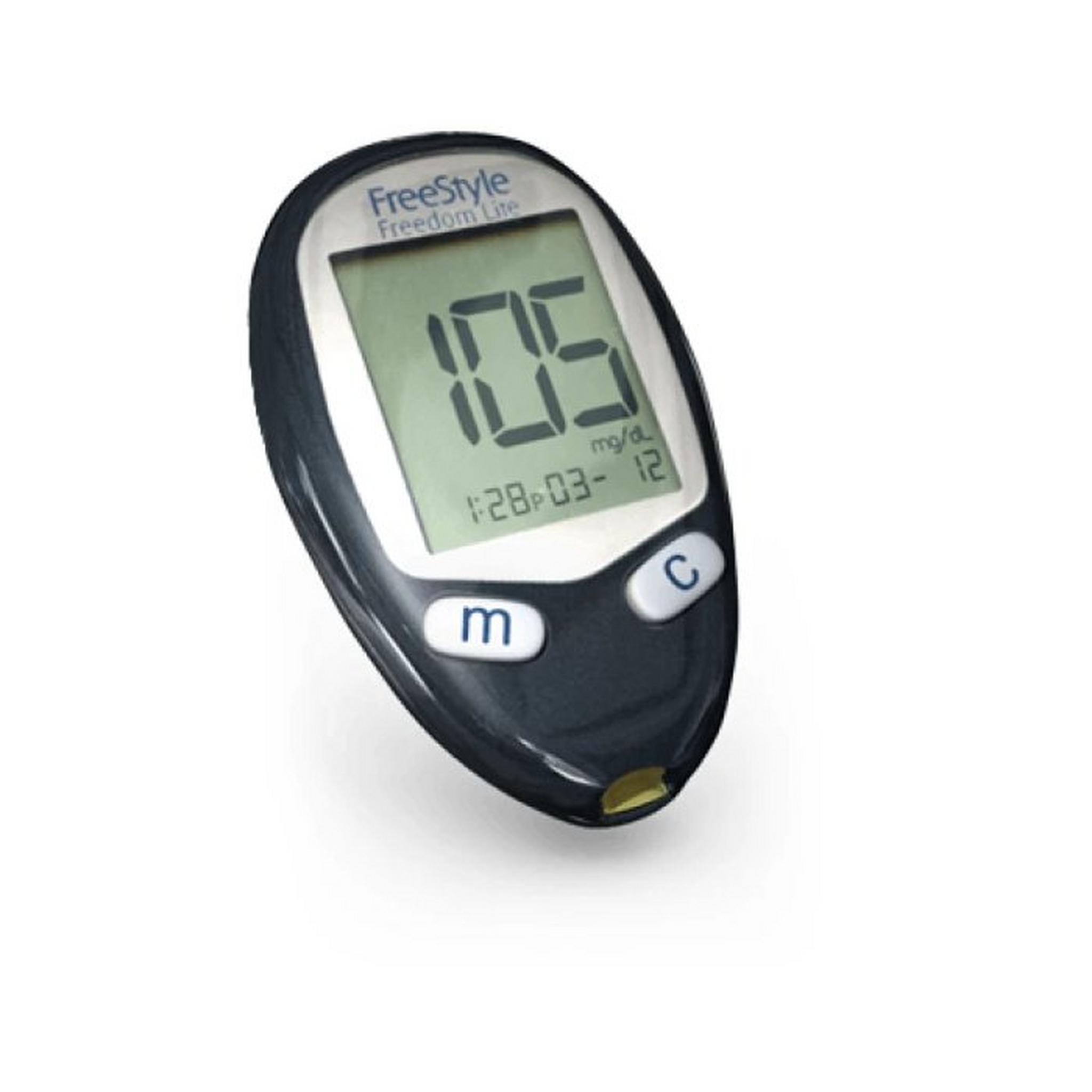 Omron RS2 Digital Wrist Blood Pressure Monitor + Micro Air U100 Mesh Nebulizer + Freestyle Glucometer Monitor Bundle, NEU100E+HEM6161E+7108770
