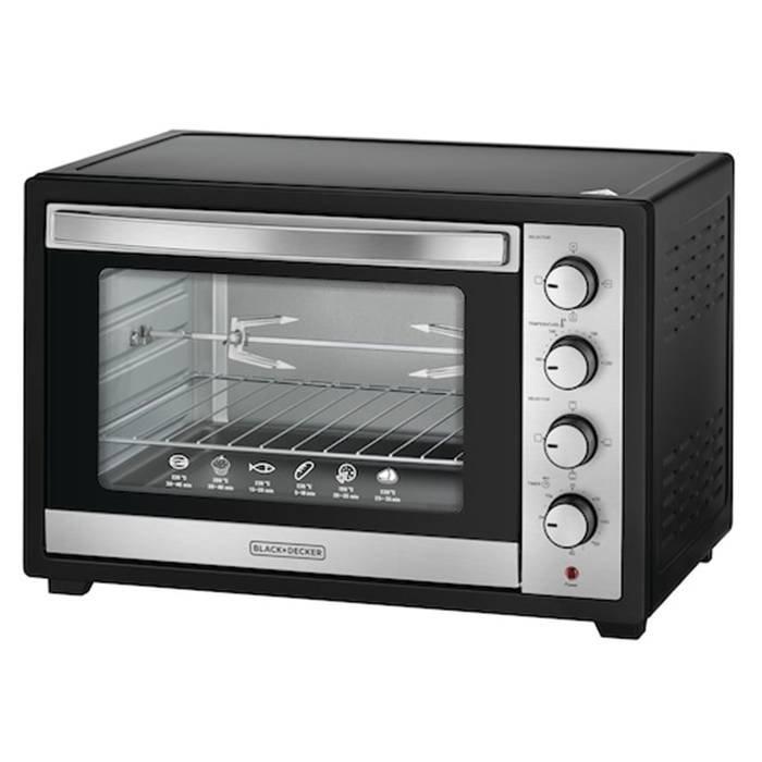 Black & Decker 50L Toaster Oven, TRO50RDG-B5 - Black