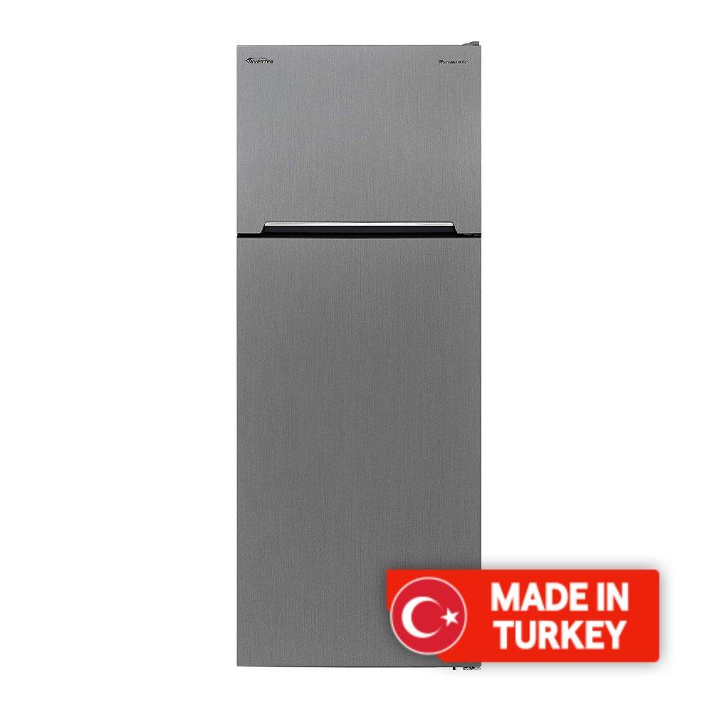 Buy Panasonic inverter top mount refrigerator, 17cft, 478-liters, nr-bc573vsas - inox in Kuwait