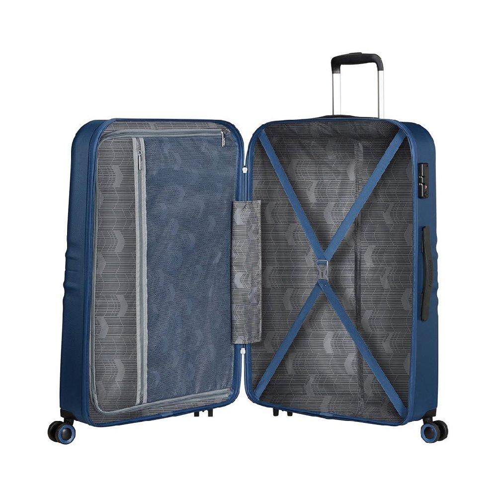 American Tourister TWIST WAVES SPINNER 88CM Hard Luggage, QC6X41009 - Dark Navy