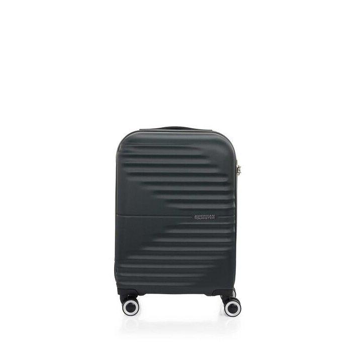 Buy American tourister twist waves spinner 55cm hard luggage, qc6x19006 - black in Kuwait