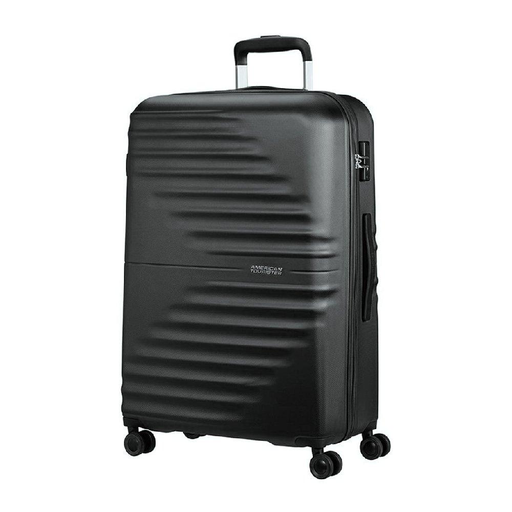 Buy American tourister twist waves spinner 88cm hard luggage, qc6x19009 - black in Kuwait