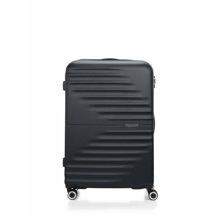 American Tourister Twist Waves Spinner Hard Luggage, 88cm, QC6X19009 - Black