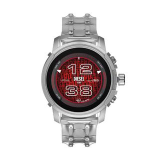 Buy Diesel smart watch for men, stainless steel band, 48mm, dzt2040 - silver in Kuwait