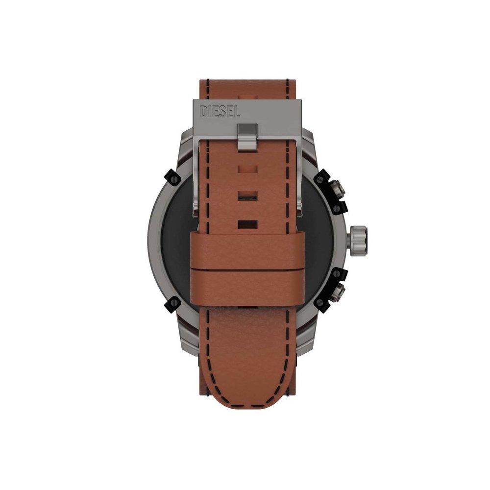 ساعة ديزل الذكية للرجال، 48 ملم، حزام من الجلد، DZT2043 - بني
