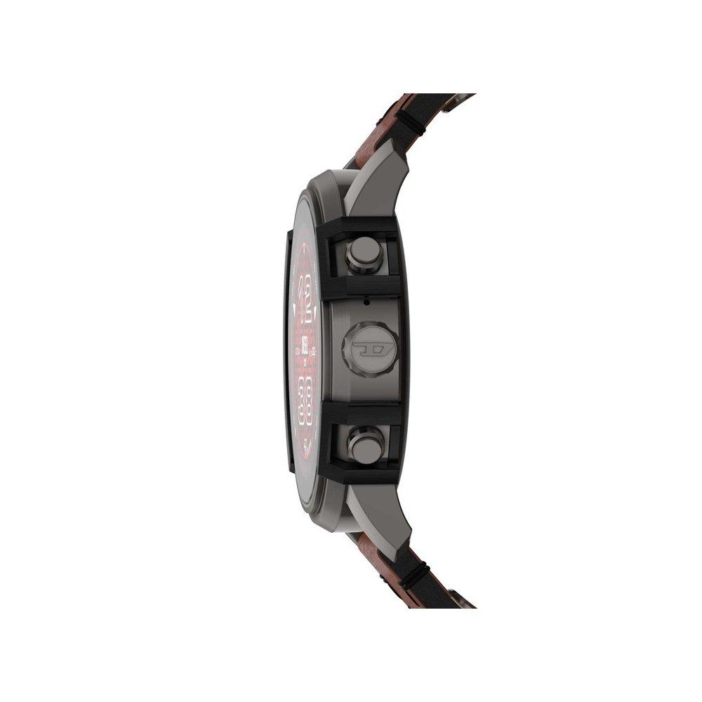 ساعة ديزل الذكية للرجال، 48 ملم، حزام من الجلد، DZT2043 - بني