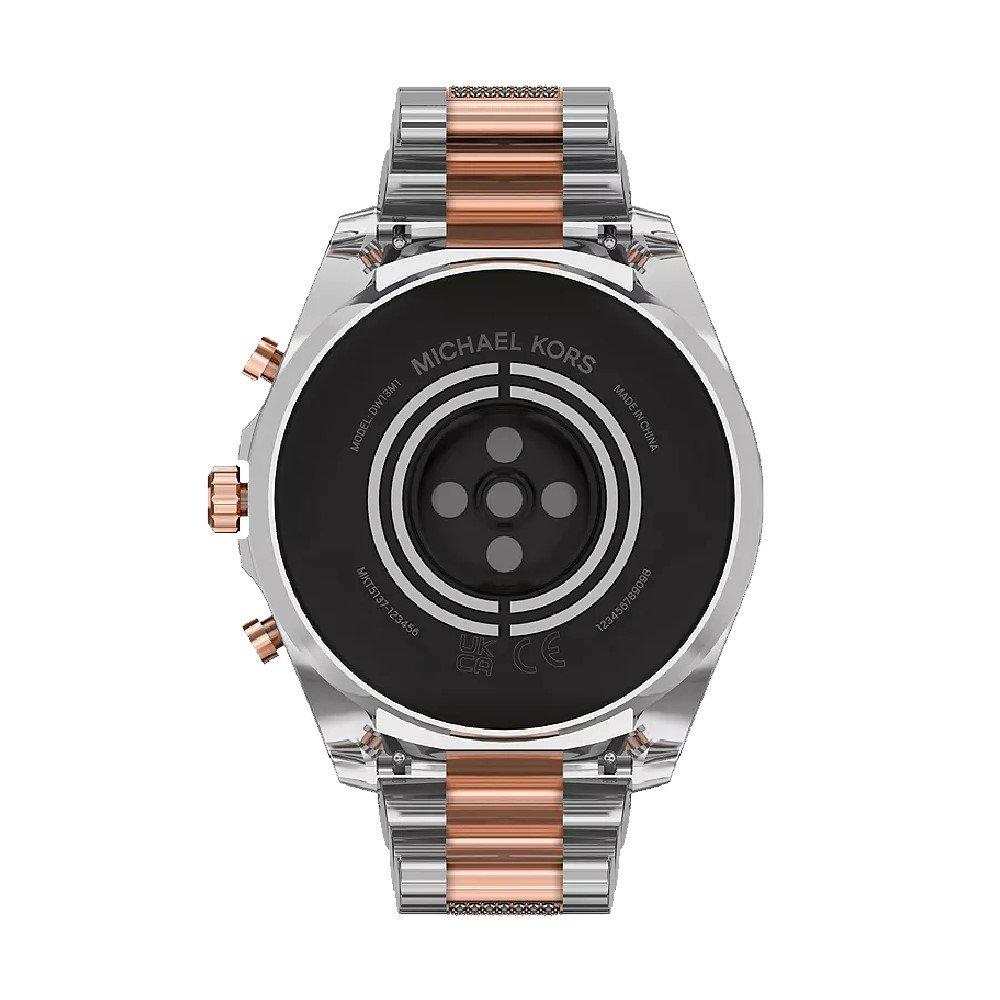 Michael Kors Gen 6 Bradshaw Digital Women's Watch, 44mm, Stainless Steel Body, Stainless Steel Band - Rose Gold