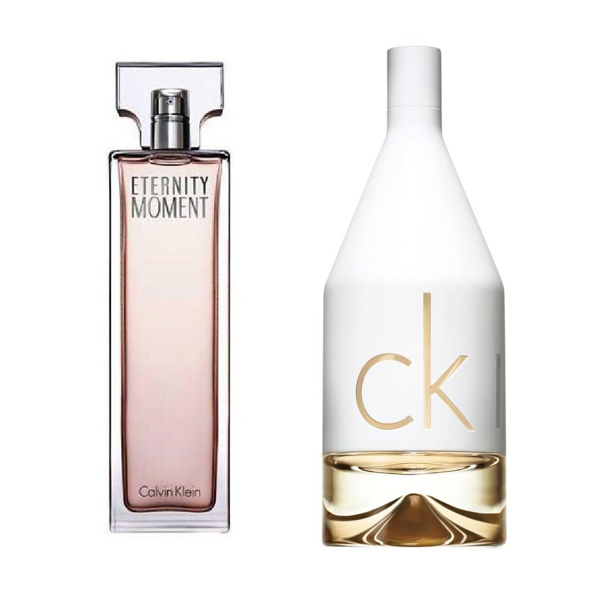 Calvin Klein IN 2U 100ML Eau de Toilet + Eternity Moment 100 For Women - Eau de Parfum