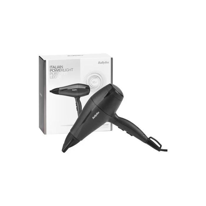 مجفف شعر ايطالي من بيبيليس، 2000 وات، 3 إعدادات للحرارة، BAB5910SDE - رمادي فحمي