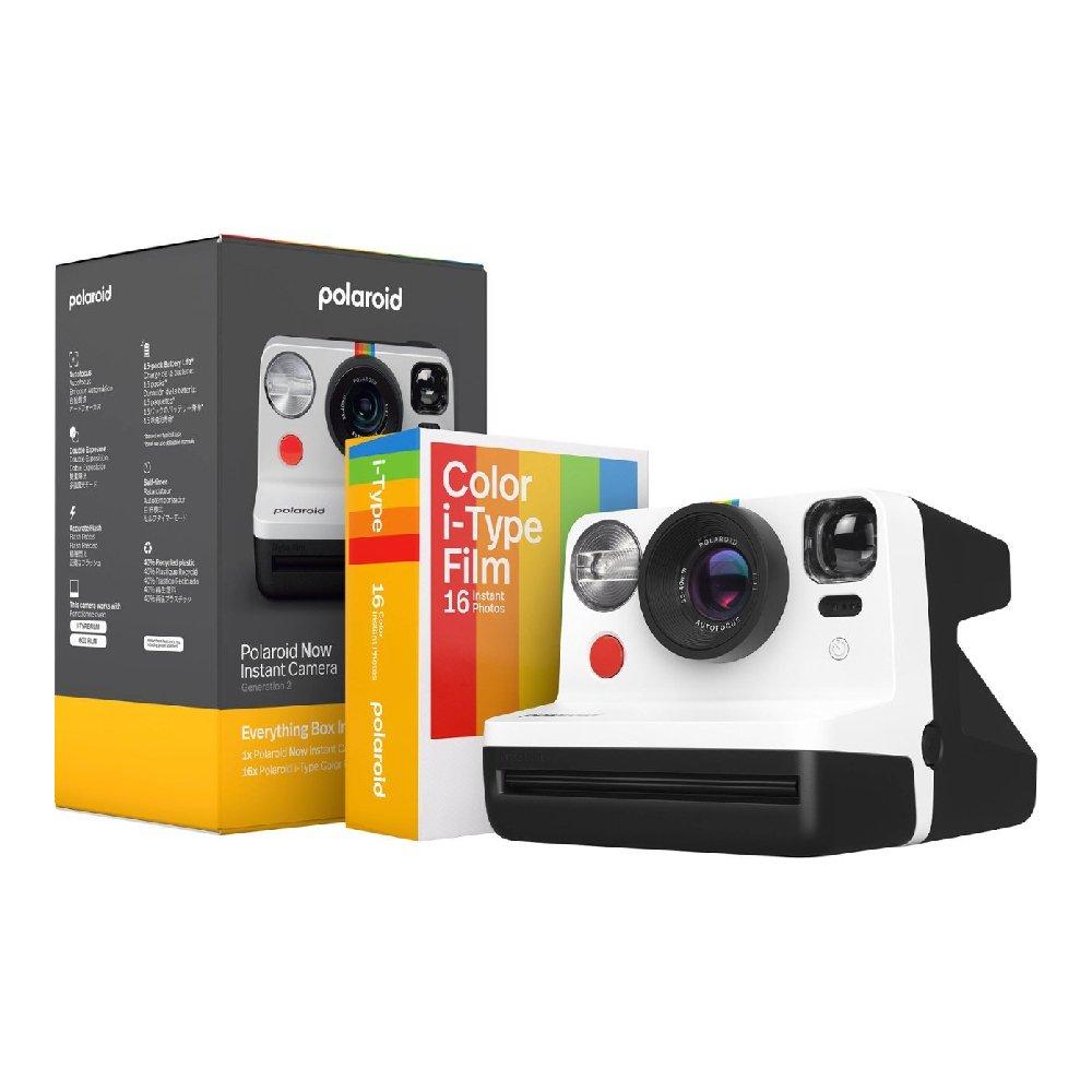 Buy Polaroid now gen 2 instant film camera bundle, 006247 - black & white in Kuwait