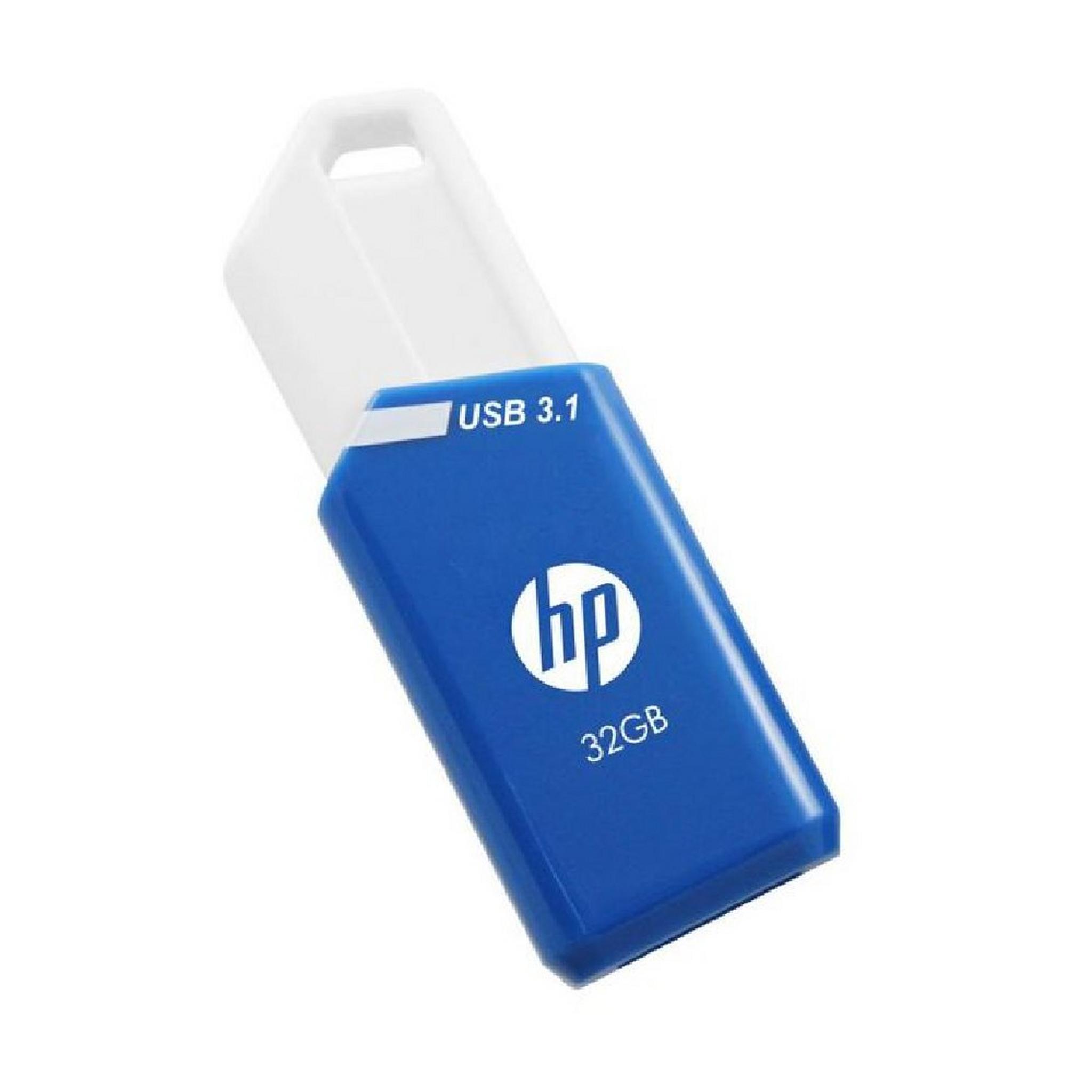 PNY USB 3.1 Flash Drive 3 Pack, 32GB, P-HPFD755W32X3-GE – White&Blue