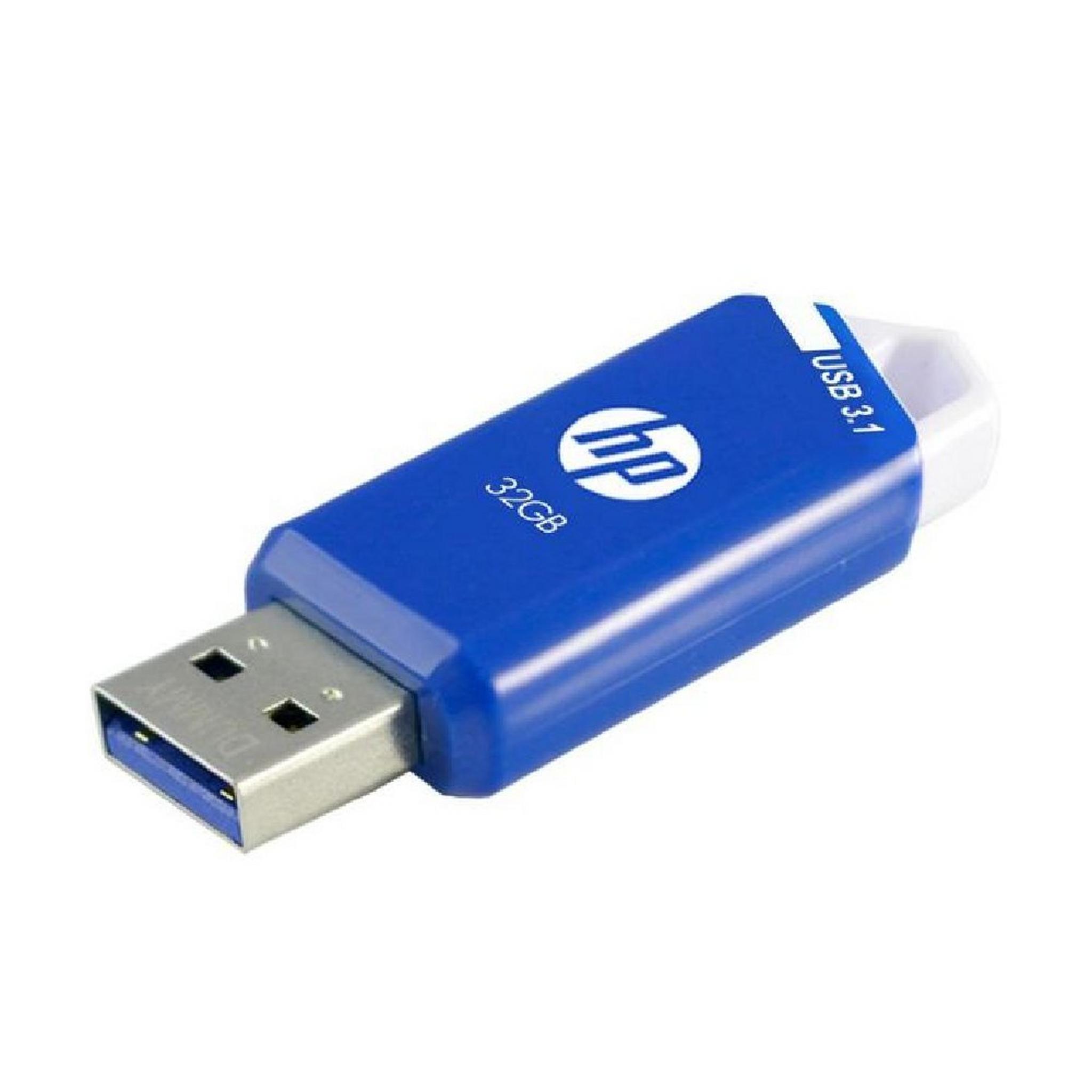 PNY USB 3.1 Flash Drive 3 Pack, 32GB, P-HPFD755W32X3-GE – White&Blue