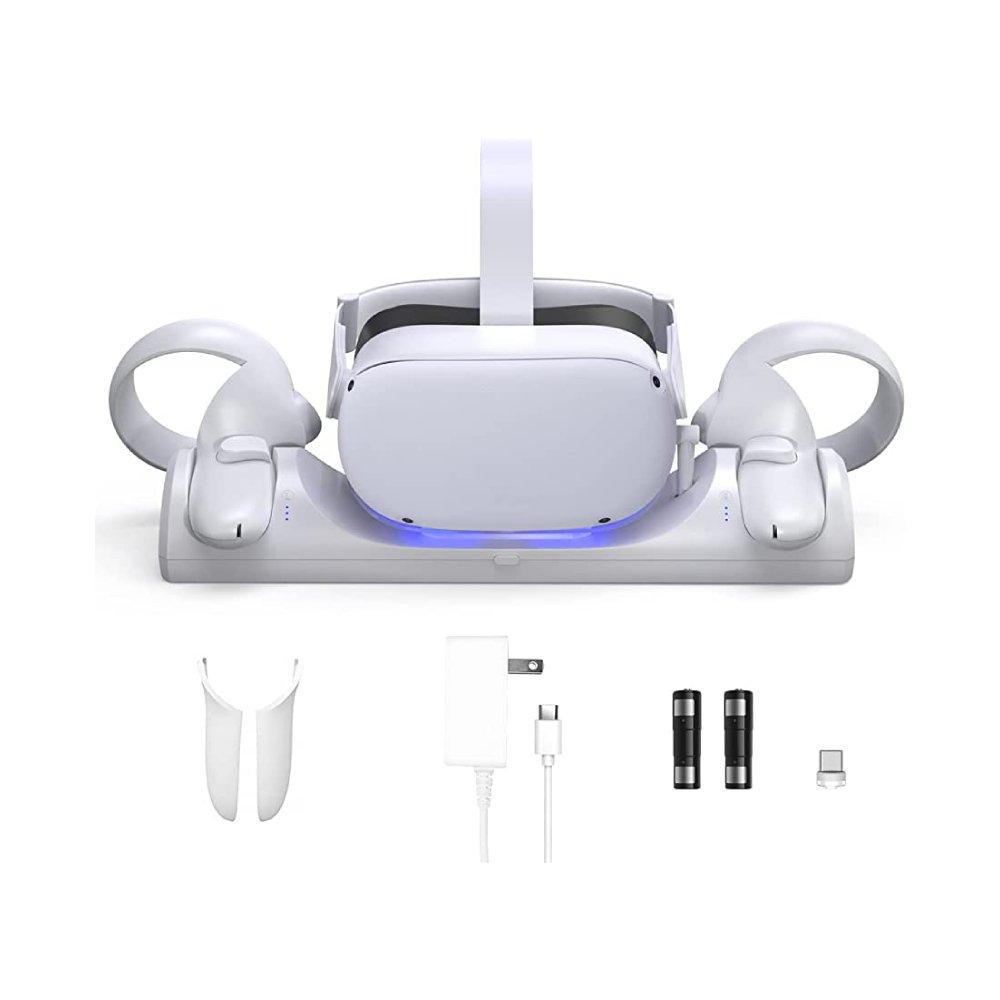 Blupebble Elite Charging Station for Meta, BP- VRELITECS- WH - White