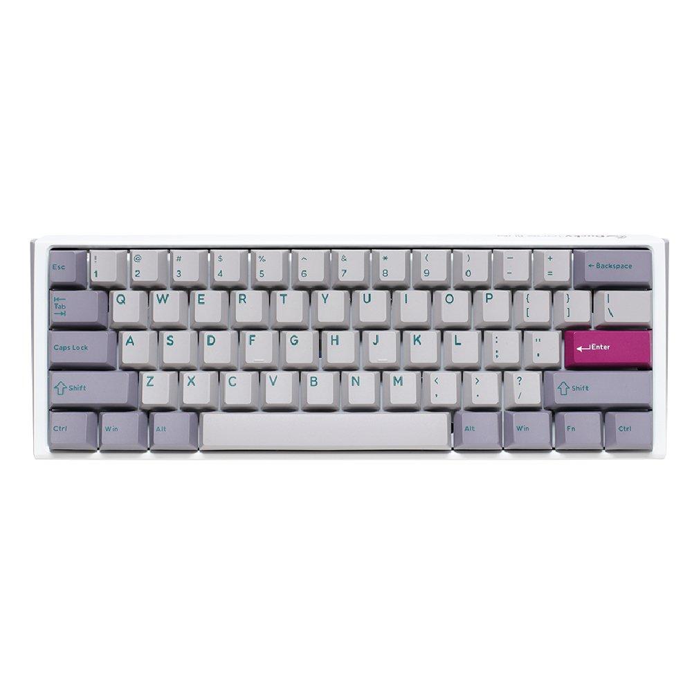 Ducky One 3 Mini Hot-Swap Mechanical Gaming Keyboard, Blue Switch, DKON2161ST-CUSPDMIWHHC2– Mist Grey
