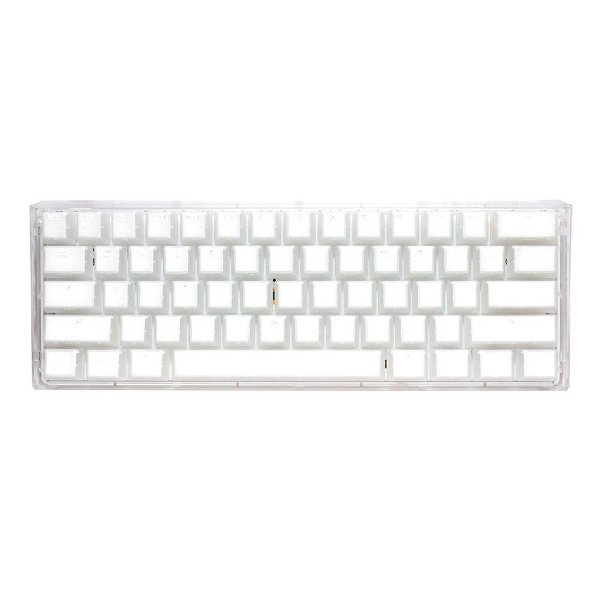 Ducky One 3 Mini Hot-Swap Mechanical Gaming Keyboard, Silent Red RGB Switch, DKON2161ST-SUSPDAWWWWC1– Aura White