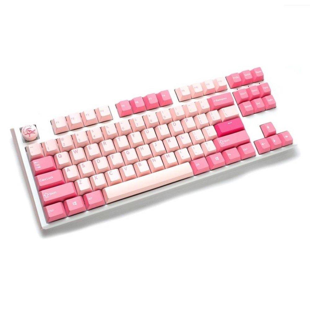 Ducky One 3 TKL Hot-Swap Mechanical Gaming Keyboard, Blue Switch, CUSPDGOWWPC2– Gossamer Pink