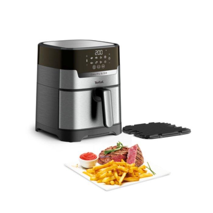 Tefal Easy Fry & Grill Digital 2-in-1 Air Fryer, 1550W, 4.2L, EY505D27-Black/Silver