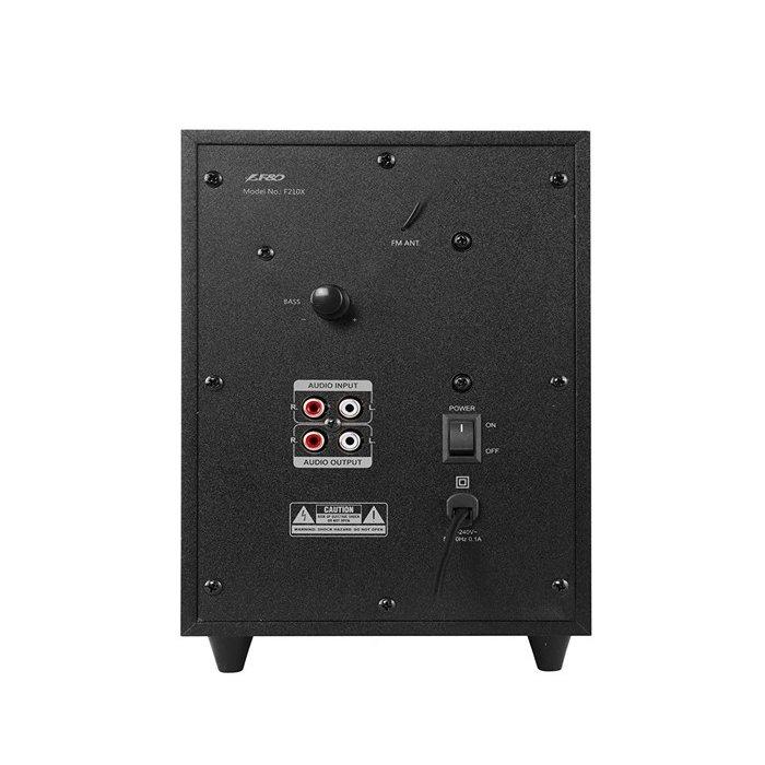 F&D F210X Portable Bluetooth Home Theatre, 15W,  2.1 Channel - Black