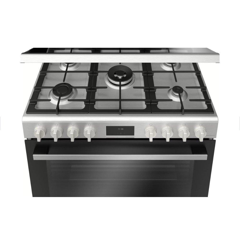 Bosch 5 Burners Gas Cooker, 90x60 CM, HGX5H0W50M - Stainless Steel