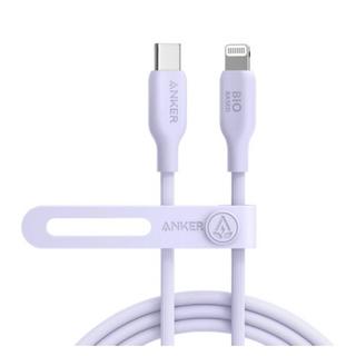 Buy Anker bio-based usb-c to lightning cable, 1. 8m, a80b2hv1-542 - violet in Kuwait