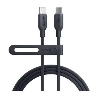Buy Anker 544 usb-c to usb-c cable bio-based, 140w, 1. 8m/6ft, a80f2h11 -black in Kuwait