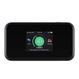 Buy Zte 5g mini portable mobile router, 2. 4” touch screen, mu5001 – black in Kuwait