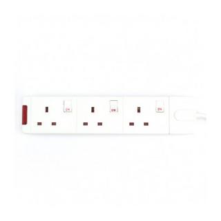 Buy Masterplug 3 way power extension, 5m, swg35-04 – white in Kuwait