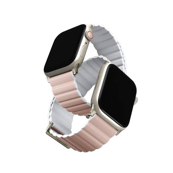 Buy Uniq reversable apple watch strap, 41/40/38 mm – pink/white in Kuwait