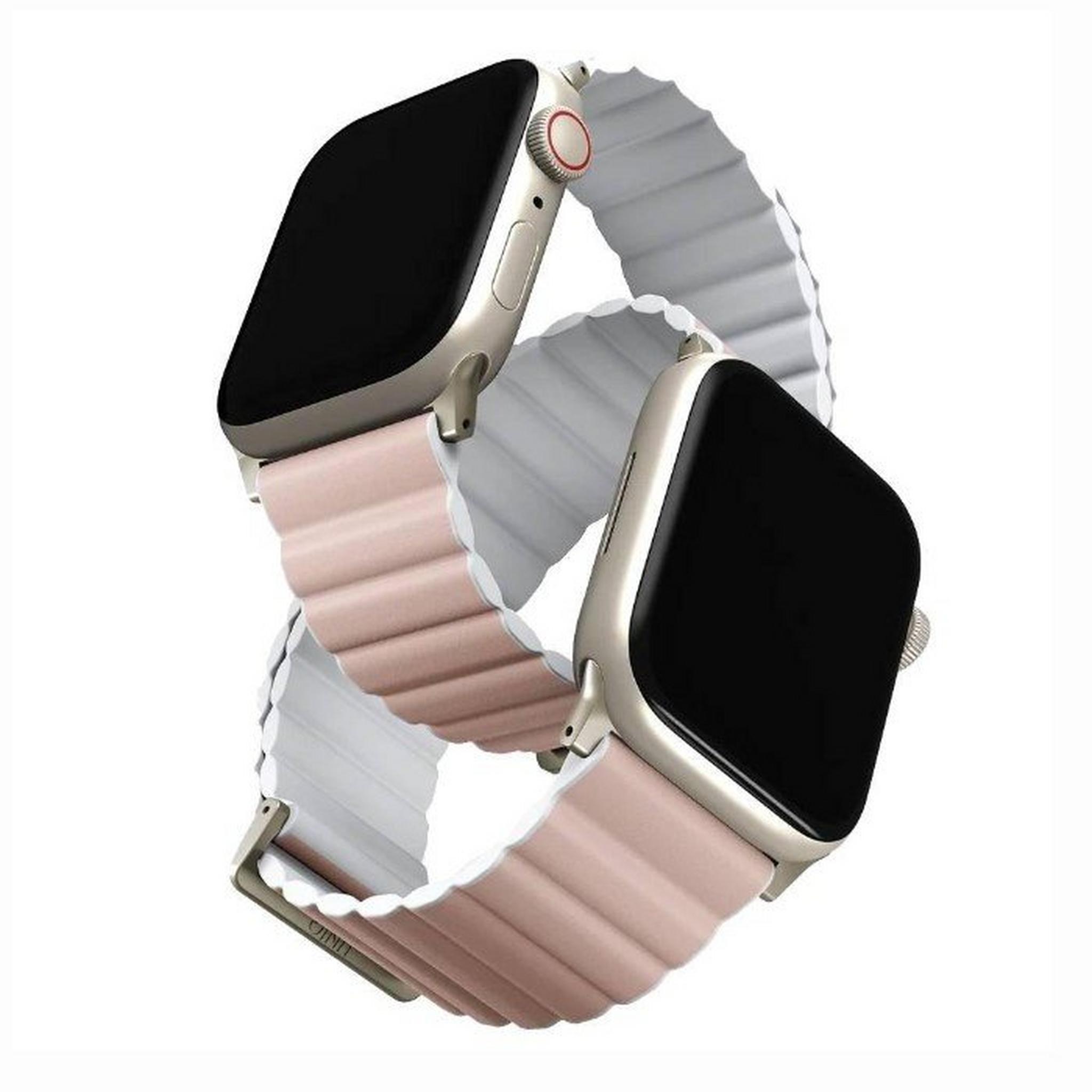 Uniq Reversable Apple Watch Strap, 49/45/44/42 mm – Pink/White