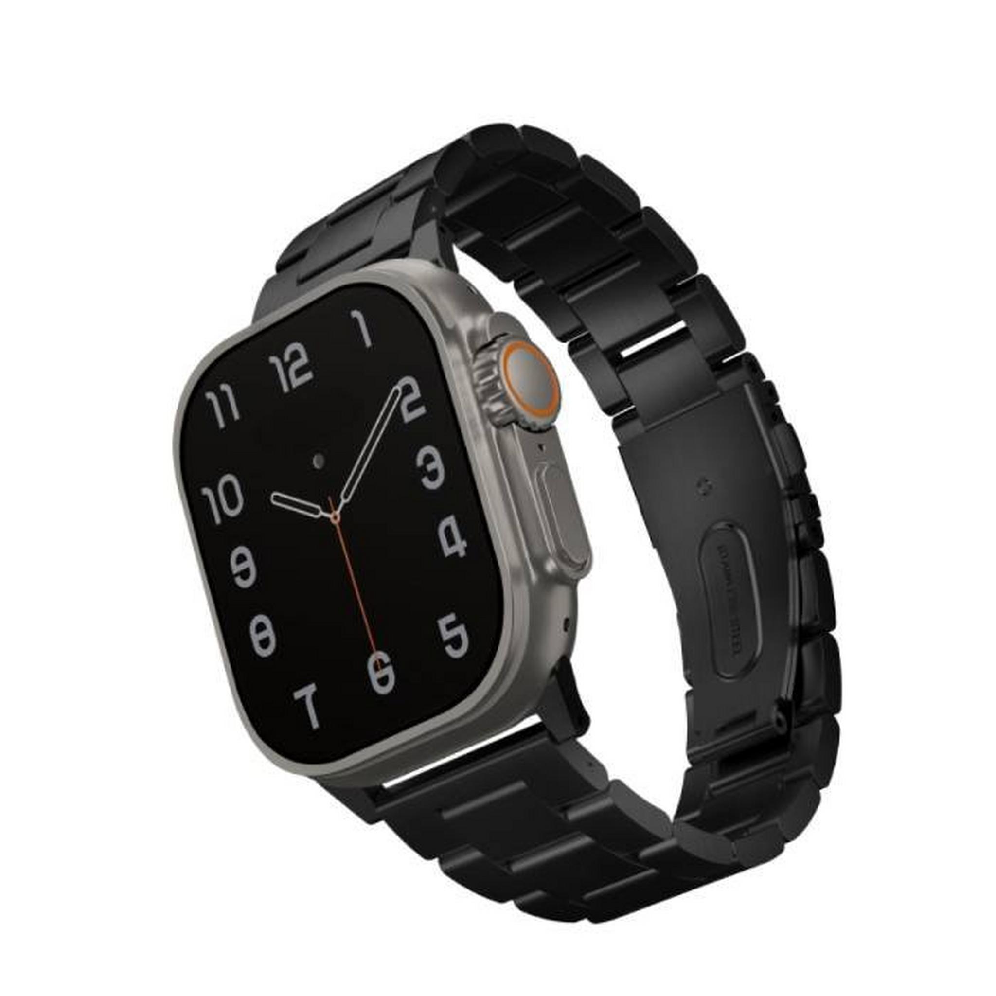 Uniq Steel Apple Watch Strap, 49/45/44/42 mm – Black
