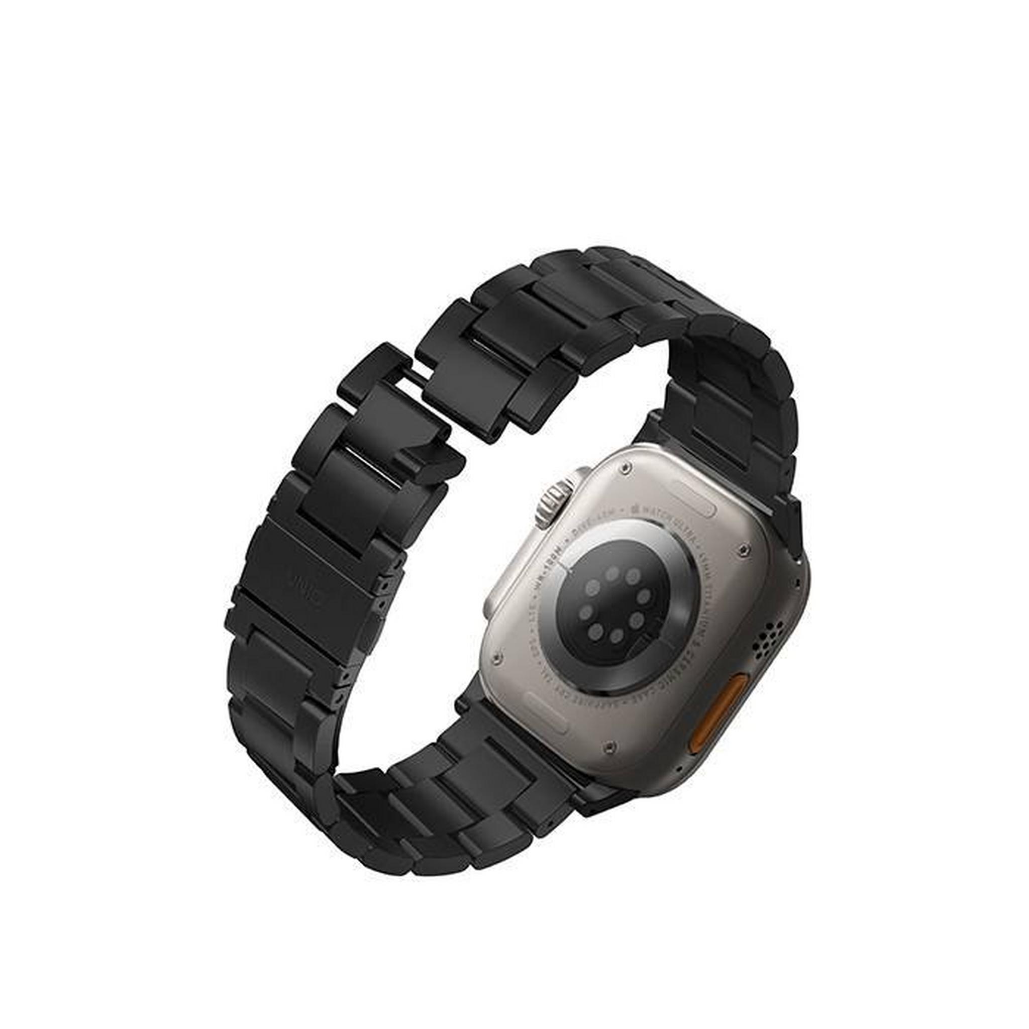Uniq Steel Apple Watch Strap, 49/45/44/42 mm – Black