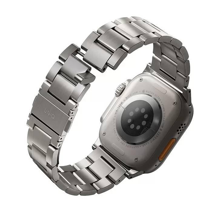 سوار ستيل لساعة أبل من يونيك, 49/45/44/42 ملم, 8886463684641 – فضي