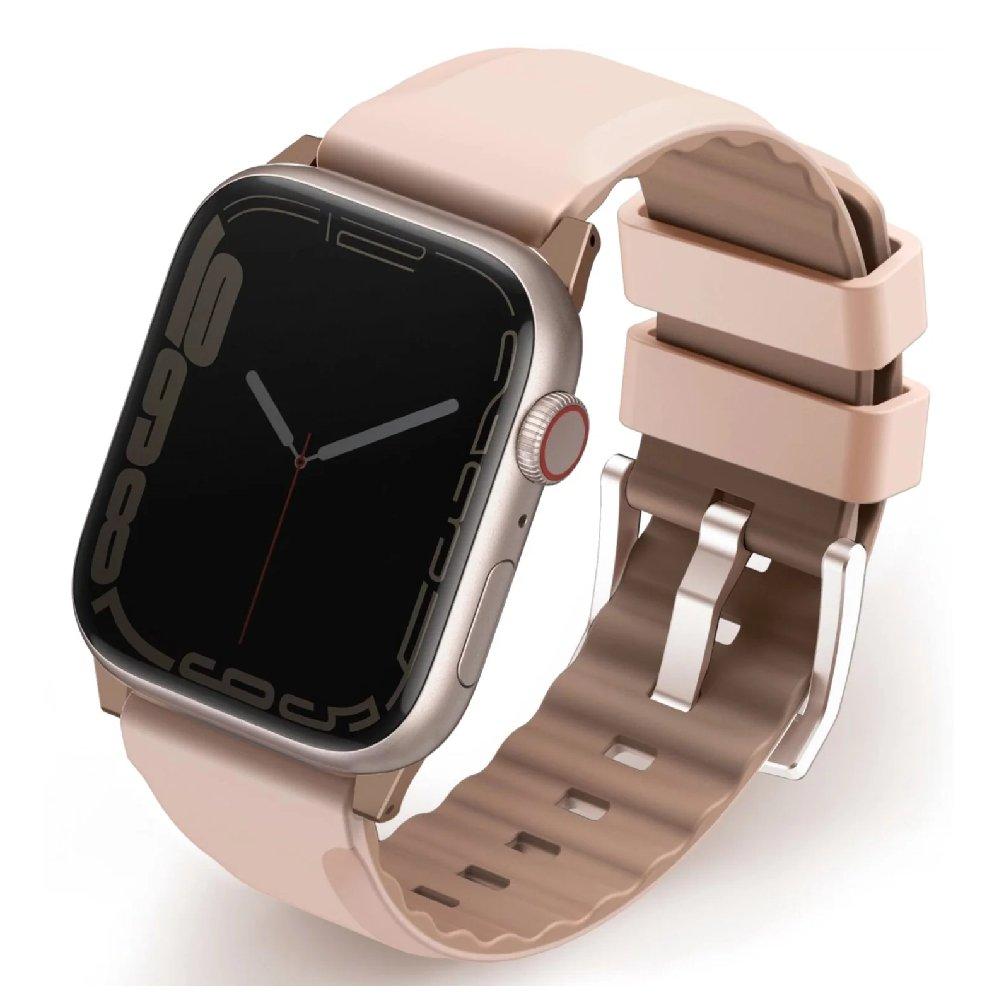 Buy Uniq linus apple watch silicon strap, 41/40/38 mm - pink in Kuwait