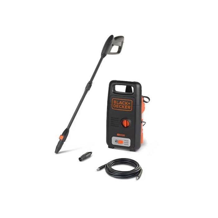 Buy Black & decker electric corded pressure washer 1300w, bepw1300h-b5 - orange/black in Kuwait