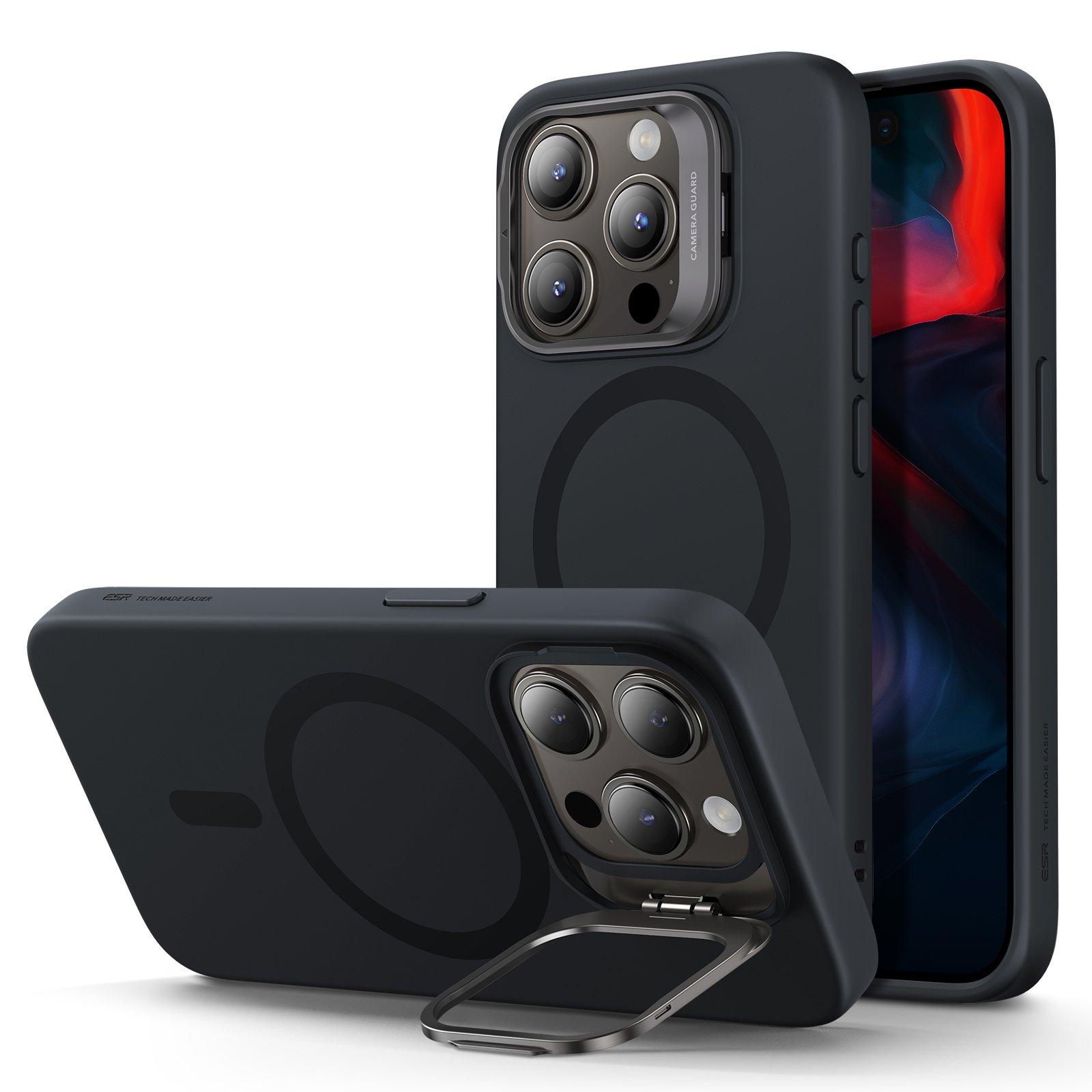 ESR iPhone 15 Pro Cloud Soft Case with HaloLock - Black