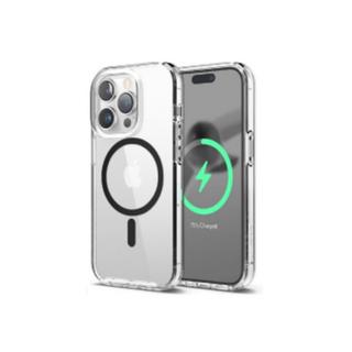 Buy Elago magnetic hybrid case for 6. 1-inch iphone 15 pro, es15mshb61pro-trbk – clear &amp... in Kuwait