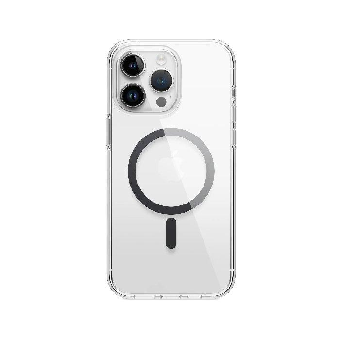 Elago Magnetic Hybrid Case for 6.7-inch iPhone 15 Pro Max, ES15MSHB67PRO-TRBK – Clear & Black