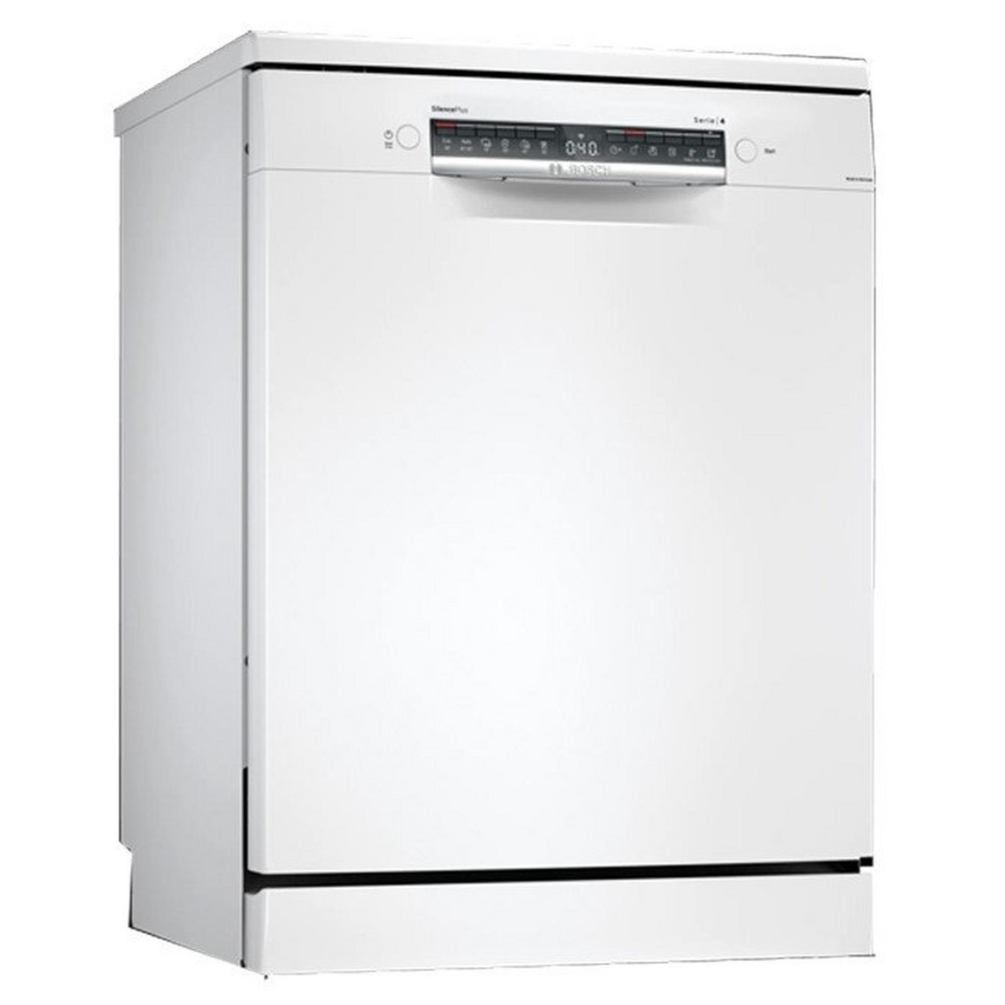 BOSCH Series 4 Free-Standing Dishwasher, 6 Programs, 14 Setting, SMS4ECW26M - White