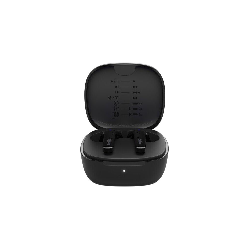 BELKIN SoundForm Motion True Wireless Earbuds, Bluetooth 5.3, AUC010btBK – Black