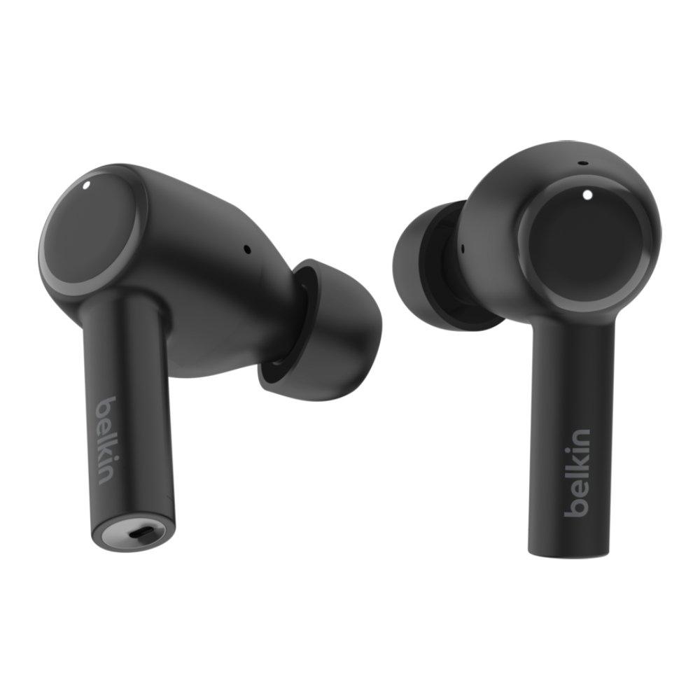 سماعات ايربودز ساوند فورم بلس ترو اللاسلكية من بيلكن، اتصال بلوتوث، AUC007btBLK – أسود