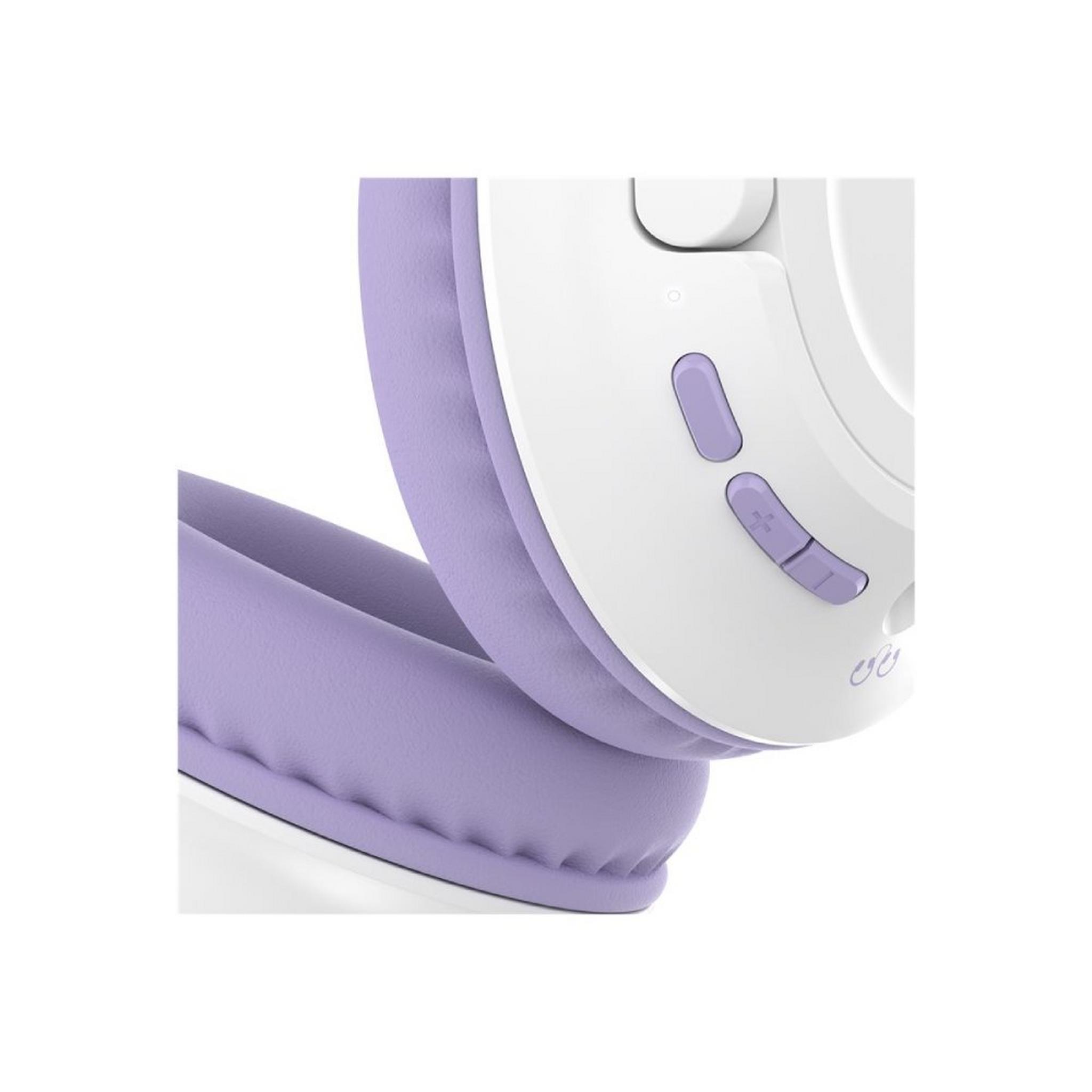 BELKIN SoundForm Inspire True Wireless Headset for Kids, Bluetooth, AUD006btLV – Lavender