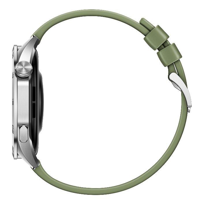 Huawei Watch GT4, 46mm, Stainless-Steel Body, Composite Strap - Green