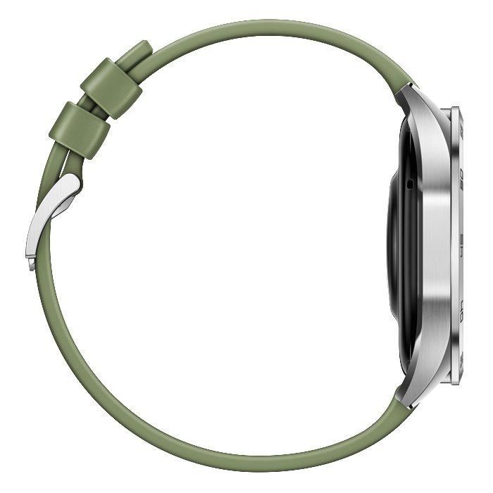 Huawei Watch GT4, 46mm, Stainless-Steel Body, Composite Strap - Green