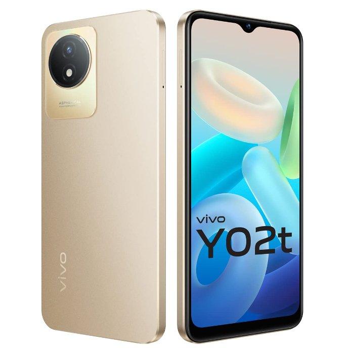 Buy Vivo y02t phone, 6. 51-inch, 4gb ram, 64 gb - sunset gold in Kuwait