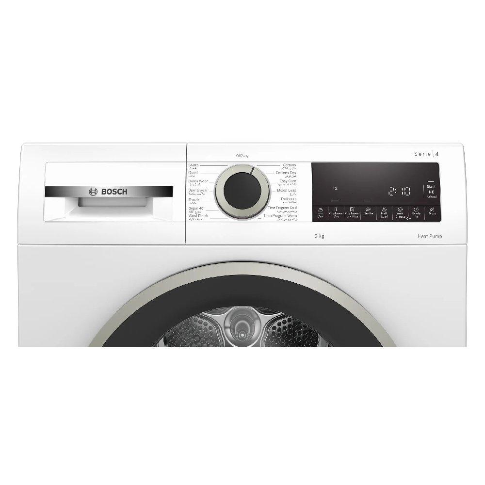 Bosch Front Load Heat Pump Tumble Dryer, 9 kg, WQG24200GC - White