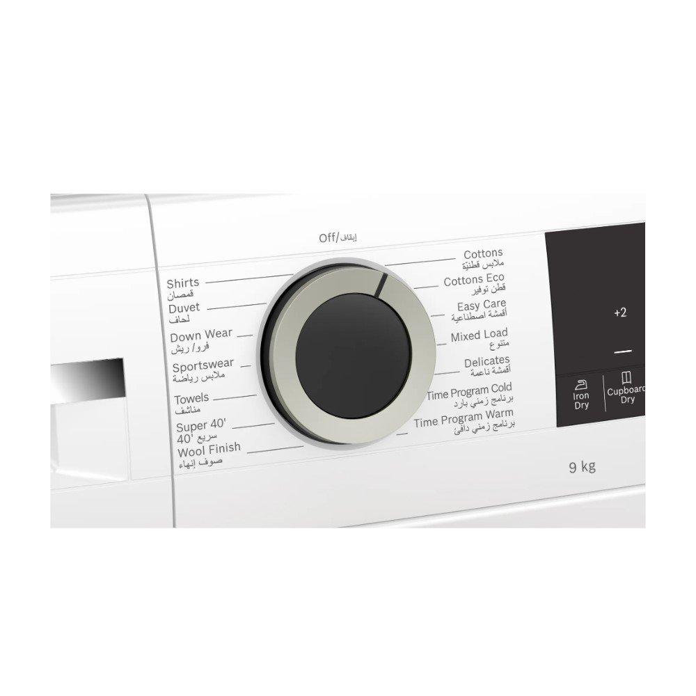 Bosch Front Load Heat Pump Tumble Dryer, 9 kg, WQG24200GC - White