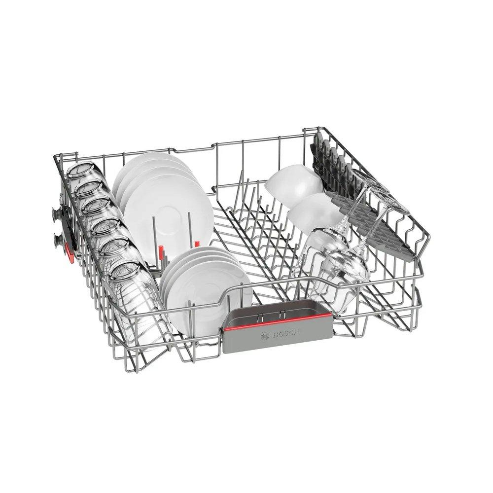 BOSCH Series 6 Free-Standing Dishwasher, 7 Programs, 13 Place Settings, SMS6HMI27M - Silver Inox